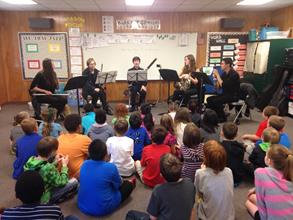 Woodwind Quintet Performs for Kids
